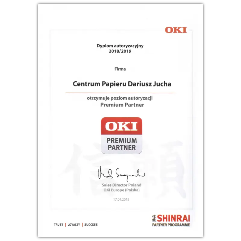 OKI Premium Partner 2018/2019