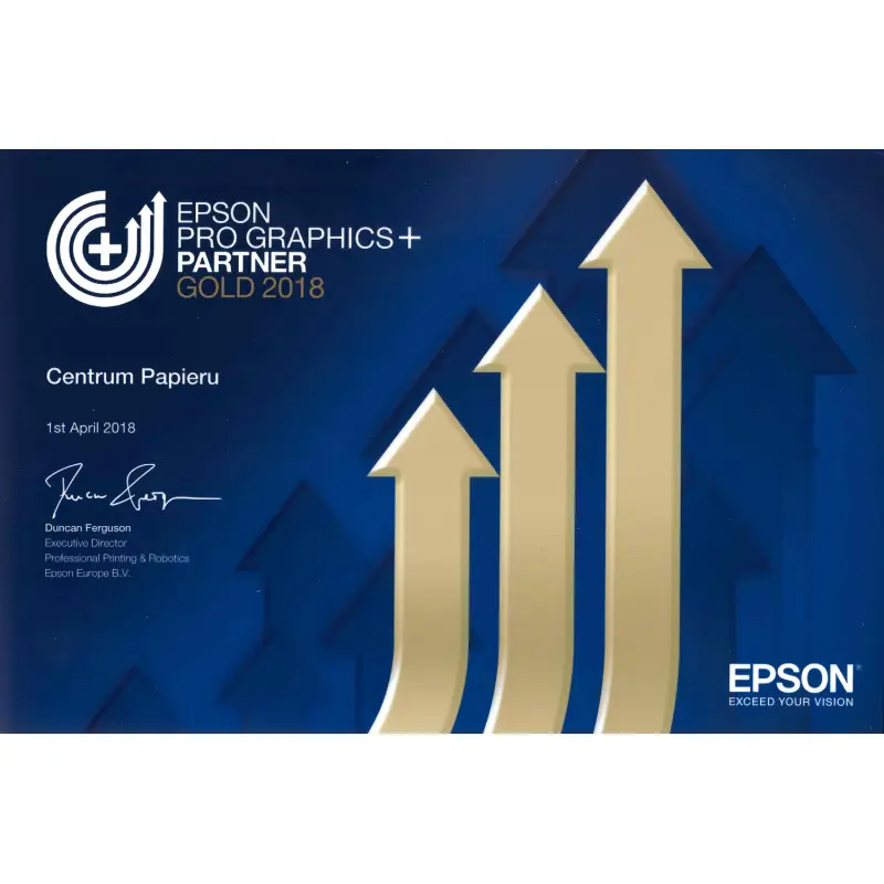 Epson Pro Graphics+ Partner Gold 2018