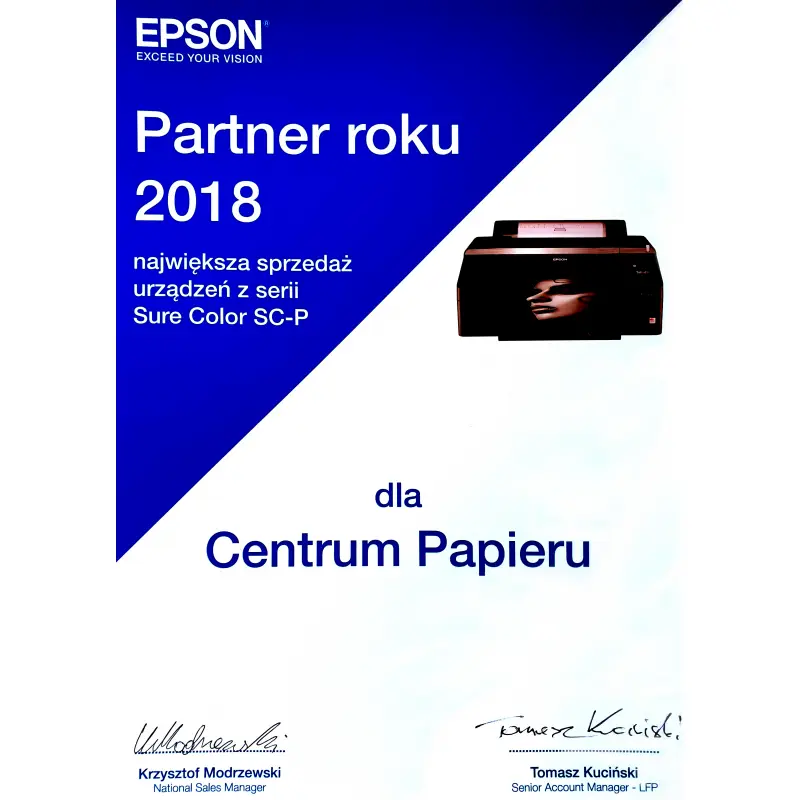 EPSON Partner roku 2018